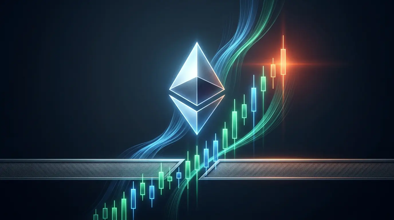 Ethereum price rally approaching resistance with an overbought RSI warning in a dark trading environment