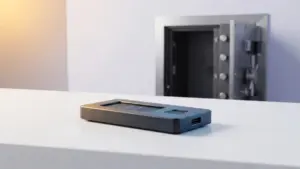 Direkte Krypto Verwahrung Sec Vorschlag Institutionelle Krypto-Verwahrung mit Hardware-Wallet und sicherem Tresor