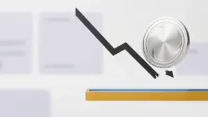 XRP-Münze durchbricht eine fallende Trendlinie und hält sich über einer orangefarbenen Unterstützungszone