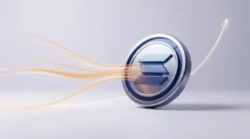 Abstrakte Solana-ETF-Zuflüsse mit goldenem Kapitalstrom und aufwärts gerichteter Marktdynamik